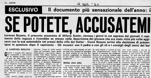 Grafologia e Tipi di Scrittura - il piano di sequestro scritto da Lorenzo Bozano - caso Milena Sutter -