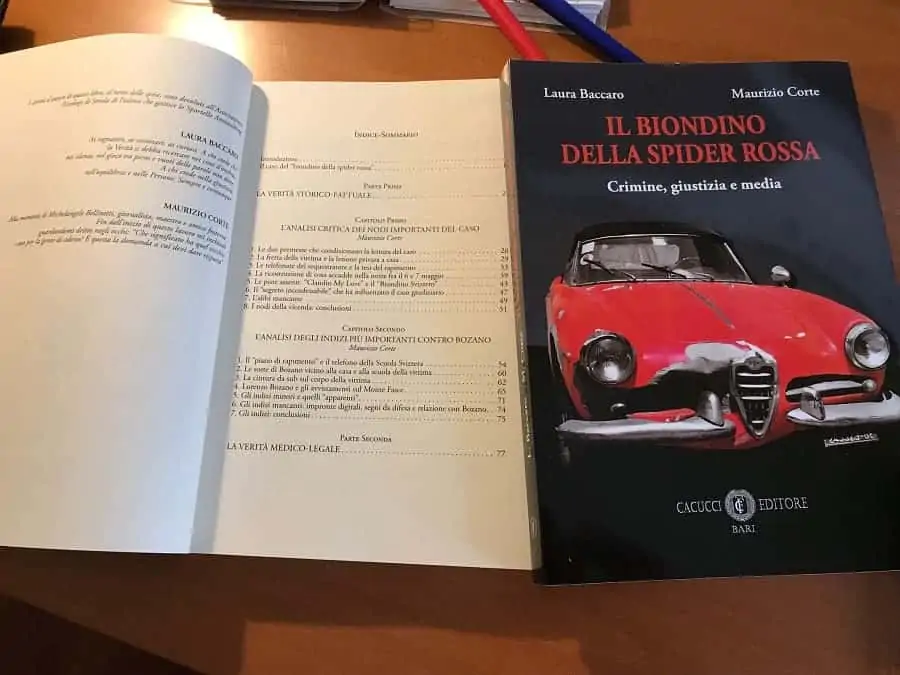 Il Biondino della Spider Rossa - libro sul rapimento e l'omicidio di Milena Sutter - il caso di Lorenzo Bozano - libro Cacucci Editore
