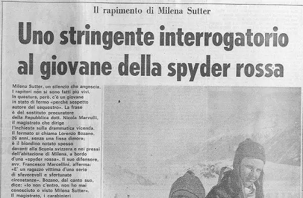 Rapimento Milena Sutter - Interrogatorio Lorenzo Bozano - IlBiondino.org