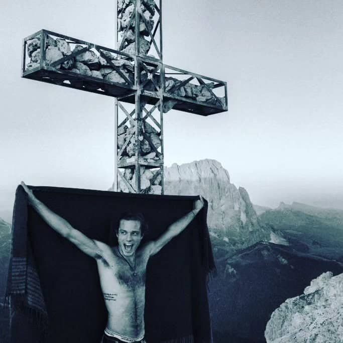 Alex Marangon in suo viaggio