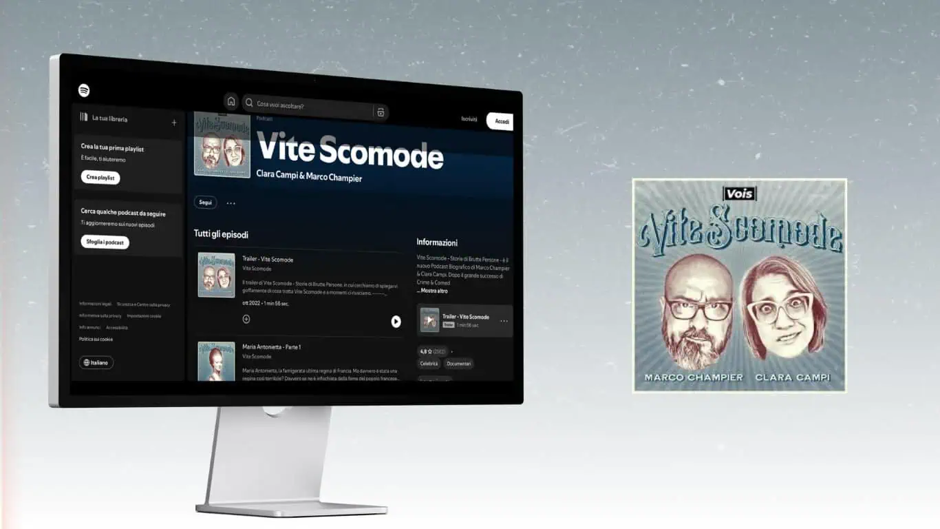 Vite scomode, Clara Campi e Marco Champier, podcast